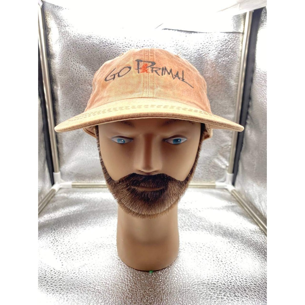 Adams Go Primal Mens OS Brown Cotton Strapback Dad Hat Baseball Cap